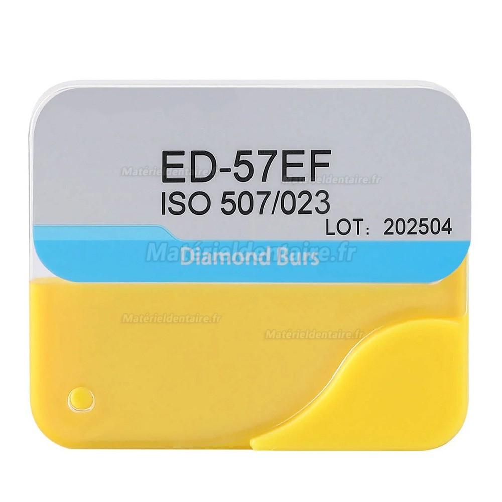 5/boîte fraises diamantées dentaires (grain fin/très fin/moyen)